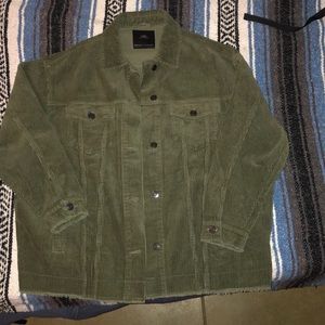 Zara Outerwear Army/Forest Green Corduroy jacket